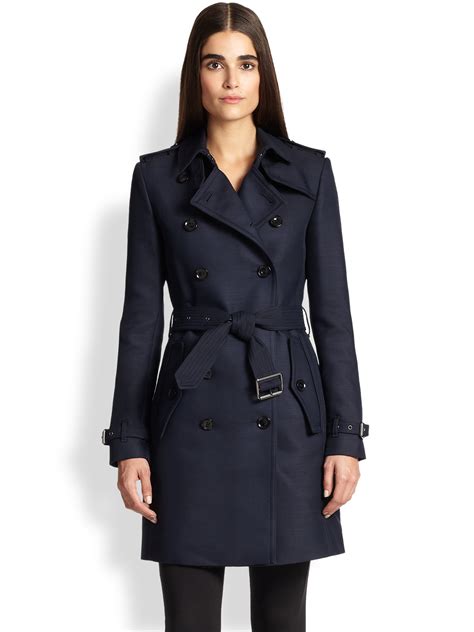 burberry trenchcoat damen blau|burberry heritage trench coat.